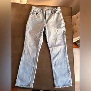 Abercrombie & Fitch 12S Light Blue Straight Leg Jeans Ultra High Rise curve love
